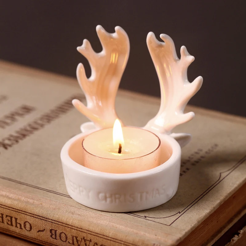 Europe Ceramic Antlers Candle Holders Merry Christmas Creative Tea Light Holder Home Decor
Europe Ceramic Antlers Candle Holders Merry Christmas Creative Tea Light Holder Home Decor