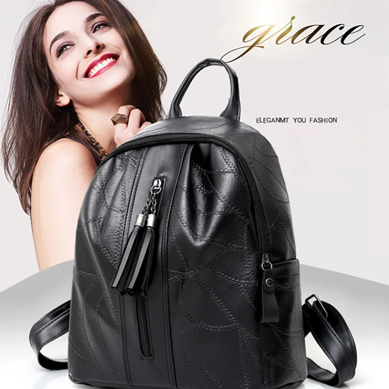 Maoyebeila 2019 New Women's Bag Laptop Backpack Leather Academic Sheepskin Bag Large Capacity Women's Backpack
Maoyebeila 2019 New Women's Bag Laptop Backpack Leather Academic Sheepskin Bag Large Capacity Women's Backpack