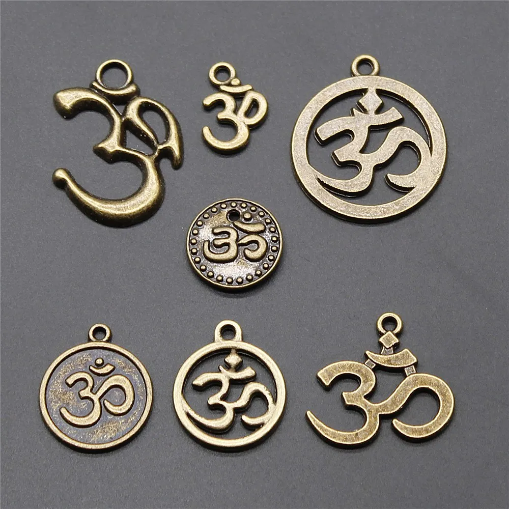 10pcs Charms Om Symbol Vintage Antique Bronze Color Yoga Om Sign Charms Pendant Jewelry Om Yoga Charms Jewelry Accessories
10pcs Charms Om Symbol Vintage Antique Bronze Color Yoga Om Sign Charms Pendant Jewelry Om Yoga Charms Jewelry Accessories
