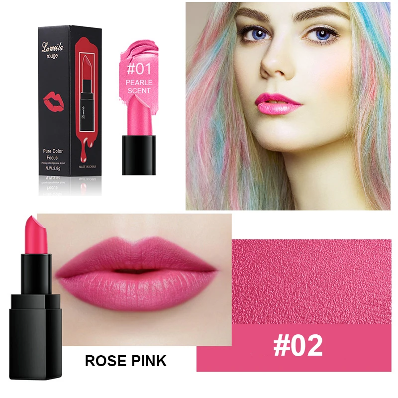 12 Colors Waterproof Matte Lipstick long-lasting Red Black Lip gloss Makeup Stick Nude Beauty Lip Tint Korea Cosmetics TSLM1
12 Colors Waterproof Matte Lipstick long-lasting Red Black Lip gloss Makeup Stick Nude Beauty Lip Tint Korea Cosmetics TSLM1
