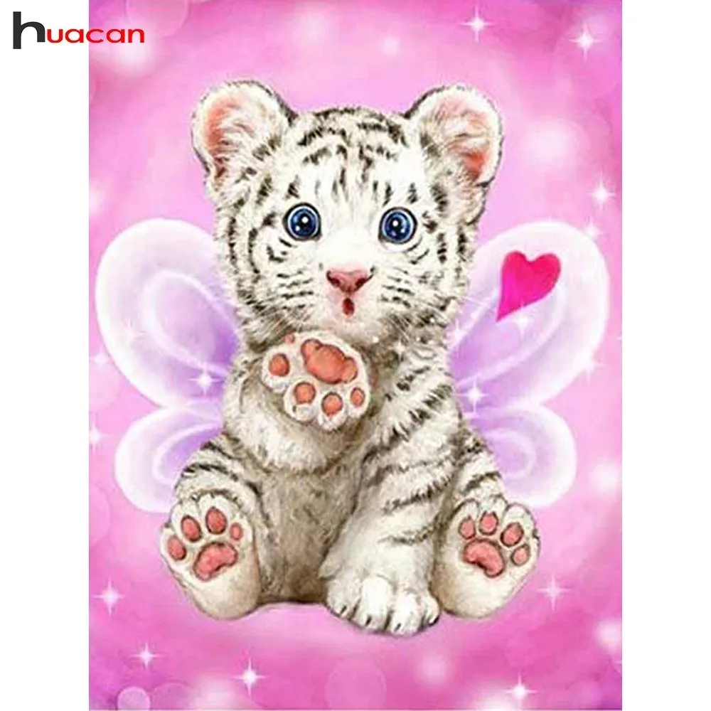 HUACAN 5D DIY Diamond Painting Tiger Diamond Embroidery Cross Stitch Cartoon Round Full Drill Mosaic Kit Children Gift
HUACAN 5D DIY Diamond Painting Tiger Diamond Embroidery Cross Stitch Cartoon Round Full Drill Mosaic Kit Children Gift