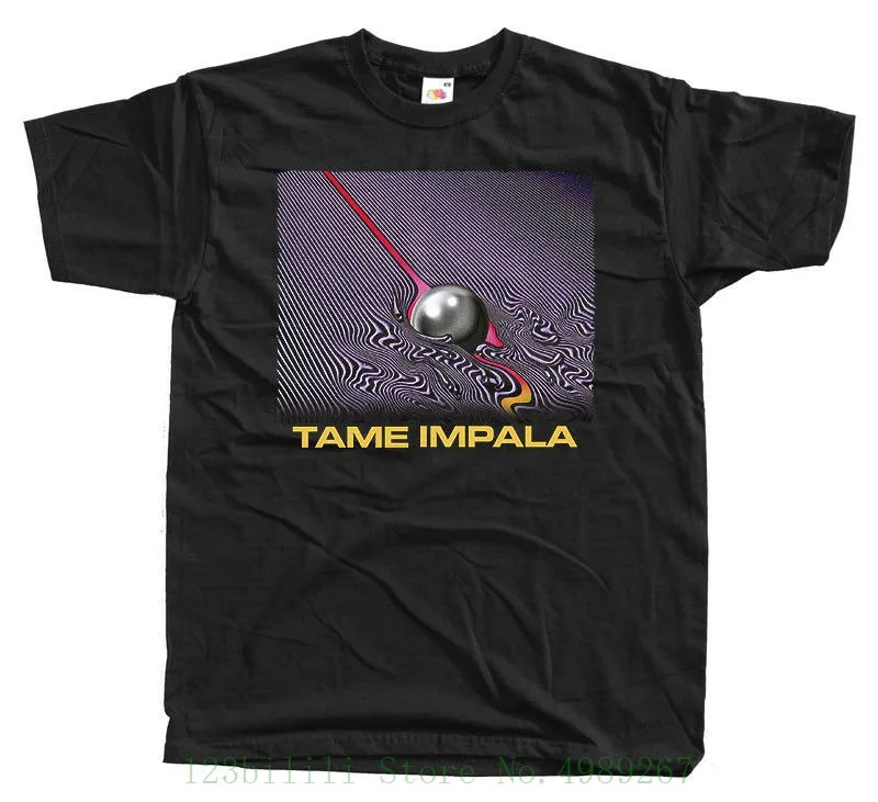 Tame Impala V7 Psycho-Rock Band футболка с постером (черный) S-5xl низкая цена мужские футболки