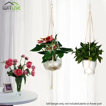 2PCS Garden Decoration Cotton Rope Plant Hanger Pot Holder Macrame Cotton Indoor Outdoor Plant Hanging Basket Holder Net Pocket
2PCS Garden Decoration Cotton Rope Plant Hanger Pot Holder Macrame Cotton Indoor Outdoor Plant Hanging Basket Holder Net Pocket