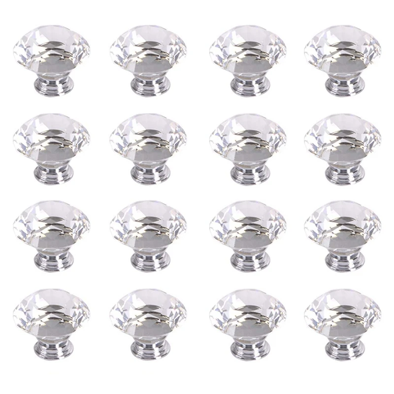 16 X LS-D3020 40MM Clear Crystal Glass Diamond Cut Door Knobs Kitchen Cabinet Drawer knobs+Screw Home Decorating,Crystal Glass
16 X LS-D3020 40MM Clear Crystal Glass Diamond Cut Door Knobs Kitchen Cabinet Drawer knobs+Screw Home Decorating,Crystal Glass