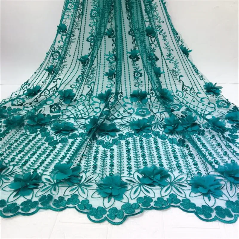 Green Color 3D Flower African Laces Fabrics High Quality Nigerian Lace Fabric Newset Style French Net tulle Lace FabricHX1329-2
Green Color 3D Flower African Laces Fabrics High Quality Nigerian Lace Fabric Newset Style French Net tulle Lace FabricHX1329-2