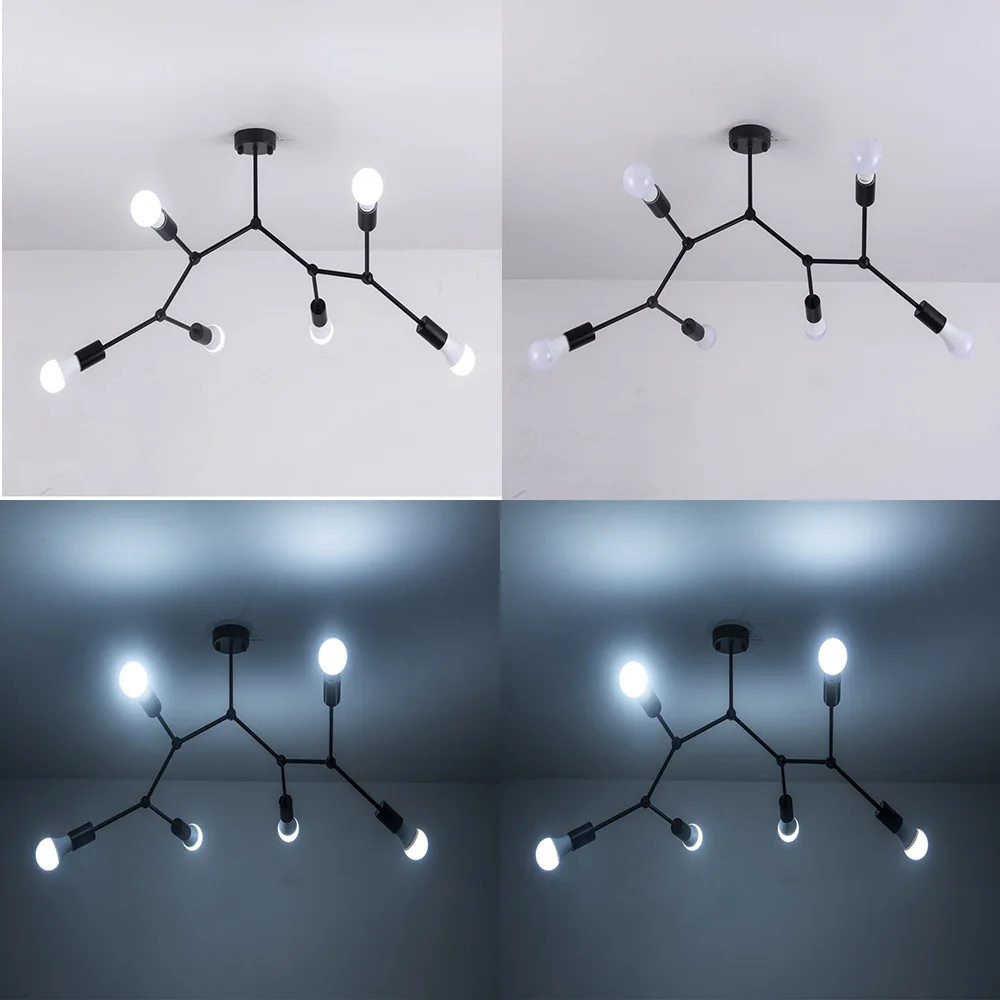 3/4/6 Heads Led ceiling light Vintage Industrial Loft ceiling lamp for Restaurant Bar Lights Home Lighting ceiling
3/4/6 Heads Led ceiling light Vintage Industrial Loft ceiling lamp for Restaurant Bar Lights Home Lighting ceiling