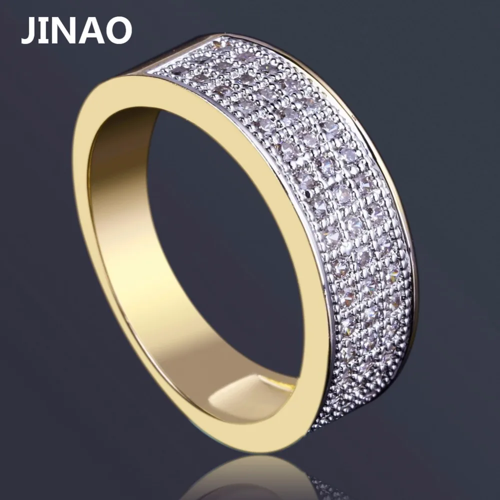 JINAO New Style Fashion Hip Hop Iced Out Bling Jewelry Rings Gold Color Micro Pave Cubic Zircon Round Ring 7mm Width 7,8,9,10
JINAO New Style Fashion Hip Hop Iced Out Bling Jewelry Rings Gold Color Micro Pave Cubic Zircon Round Ring 7mm Width 7,8,9,10