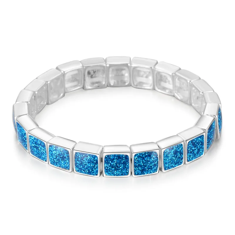 New Charm Square Bracelet Glue Drop Blue Opal For Women Silver Color Hand Chain Jewelry High Quality Bracelet Femme 2018 Bijoux
New Charm Square Bracelet Glue Drop Blue Opal For Women Silver Color Hand Chain Jewelry High Quality Bracelet Femme 2018 Bijoux