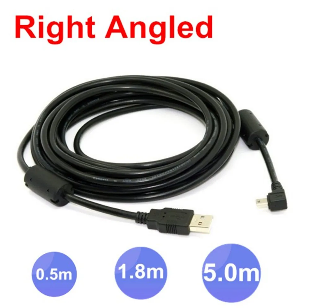USB 2.0 Male to Mini USB Left & Right Angled 90 Degree Cable 0.5m 1.8m 5m 50cm 180cm for Camera MP4 Cell Phone Tablet Smartphone
USB 2.0 Male to Mini USB Left & Right Angled 90 Degree Cable 0.5m 1.8m 5m 50cm 180cm for Camera MP4 Cell Phone Tablet Smartphone