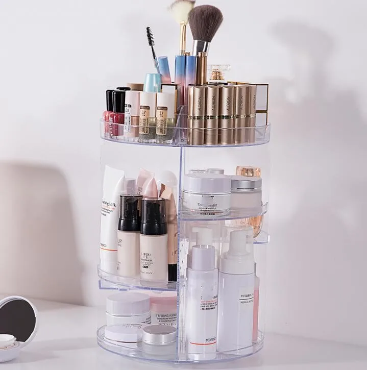 360 Rotating Cosmetic Storage Box Simple Multi-layer Lipstick Desktop Large Acrylic Transparent Cosmetic Organizer
360 Rotating Cosmetic Storage Box Simple Multi-layer Lipstick Desktop Large Acrylic Transparent Cosmetic Organizer