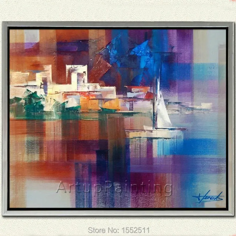 Hand painted canvas modern abstract oil painting boat ship sailing yacht oil drawing home decorations
Hand painted canvas modern abstract oil painting boat ship sailing yacht oil drawing home decorations