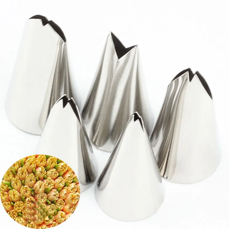 Leaves Set 5 Pcs Nozzles Stainless Steel Icing Pipinp Tips Pastry And 1Pcs Coupler For Cake Fondant Baking Decorating Tools
Leaves Set 5 Pcs Nozzles Stainless Steel Icing Pipinp Tips Pastry And 1Pcs Coupler For Cake Fondant Baking Decorating Tools