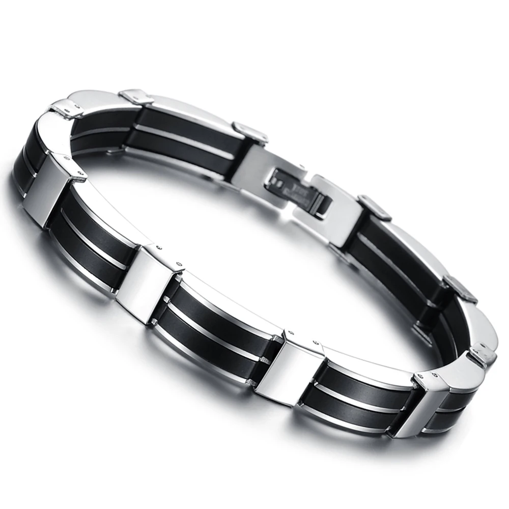 Silicone wristband bracelets & bangles men bracelet jewelry stainless steel jewellery rock vintage male accessories fashion gift
Silicone wristband bracelets & bangles men bracelet jewelry stainless steel jewellery rock vintage male accessories fashion gift