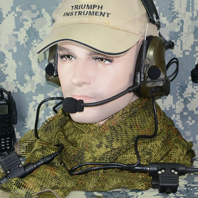TCA COMTAC III Dual Com гарнитура с шумоподавлением для три эрриса PRC 152 Walkie Talkie PRC152 AN/PRC 148