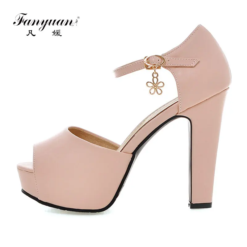 Fanyuan High Fashion Women's Platform Shoes Simple Design Ladies High Heels Summer Sandals Peep Toe Girl's Wedding Party Shoes
Fanyuan High Fashion Women's Platform Shoes Simple Design Ladies High Heels Summer Sandals Peep Toe Girl's Wedding Party Shoes