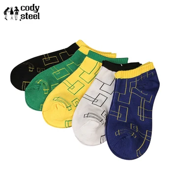 Cody Steel Men Short Socks Individuality Popular Boat Socks Man Breathable Jacquard Male Cotton Socks Fashion 3pairs/lot
Cody Steel Men Short Socks Individuality Popular Boat Socks Man Breathable Jacquard Male Cotton Socks Fashion 3pairs/lot