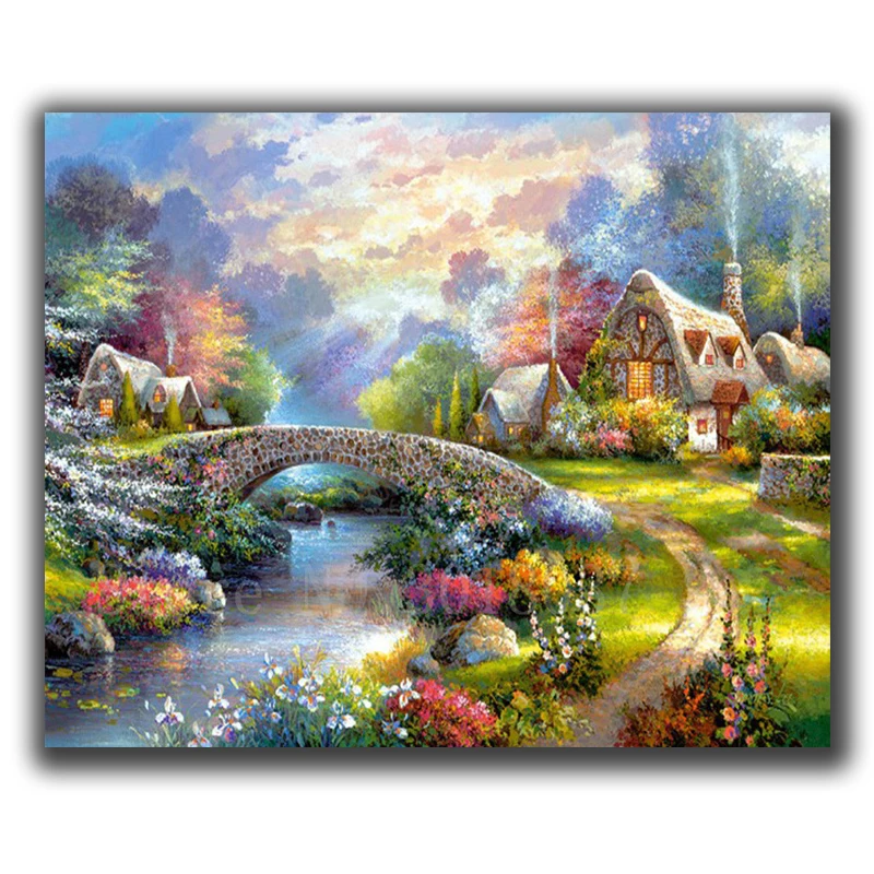 5D Diamond Mosaic Diy Diamond Embroidery Country Bridges & Water Full Diamond Painting Cross Stitch Rhinestone Home Decorations
5D Diamond Mosaic Diy Diamond Embroidery Country Bridges & Water Full Diamond Painting Cross Stitch Rhinestone Home Decorations