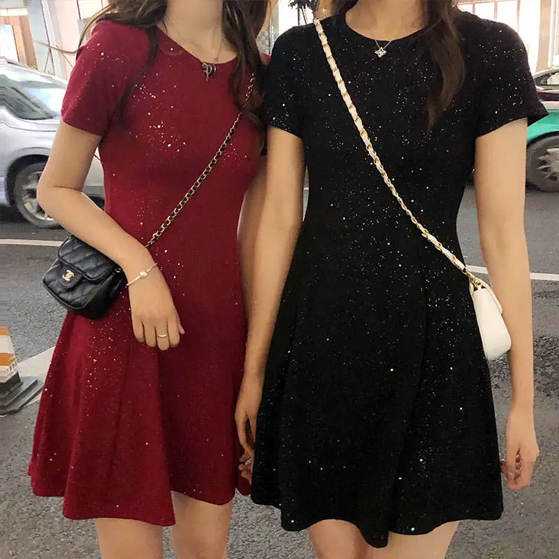 Black/Red Shiny Sequin A-Line Thin Knee Length Women Dress Party Lady Sexy Dresses Women'S Clothing S-2XL
Black/Red Shiny Sequin A-Line Thin Knee Length Women Dress Party Lady Sexy Dresses Women'S Clothing S-2XL
