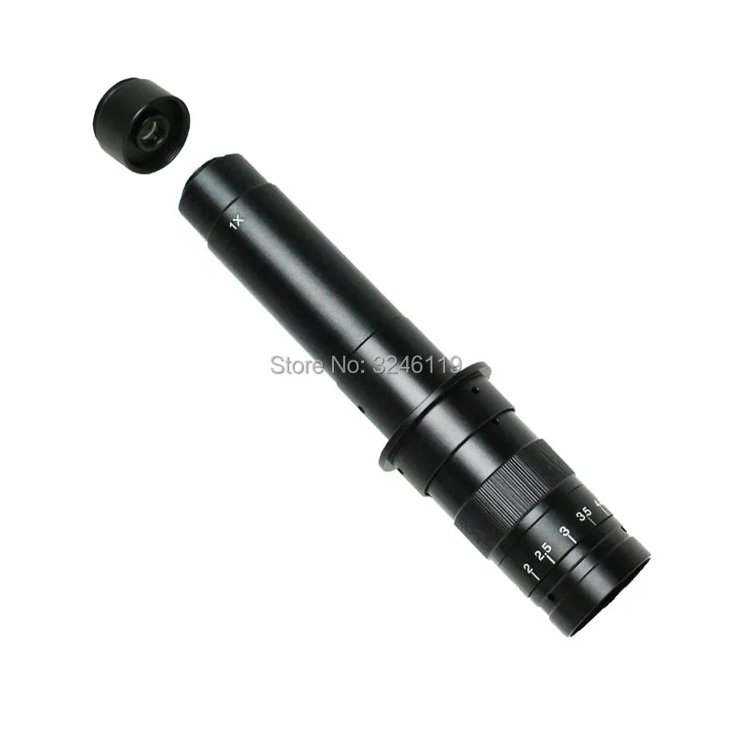 

10X ~ 300X Adjustable Zoom C Lens 0.7X ~ 4.5X Industrial Microscope Camera With 2X Auxiliary Eyepiece Increase Working Distance
