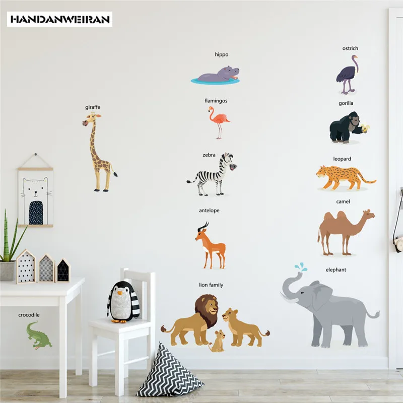 1PC Cartoon English Animal Teaching Wall Sticker Learning Stickers For Kids Refrigerator Cabinet Glass Sticker Home Decor
1PC Cartoon English Animal Teaching Wall Sticker Learning Stickers For Kids Refrigerator Cabinet Glass Sticker Home Decor