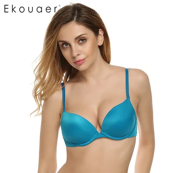 Ekouaer Women Bras Underwire Padded Solid 3/4 Cup Push Up Bra Sexy Seamless Adjustable Convertible Straps Cup A B C D E
Ekouaer Women Bras Underwire Padded Solid 3/4 Cup Push Up Bra Sexy Seamless Adjustable Convertible Straps Cup A B C D E