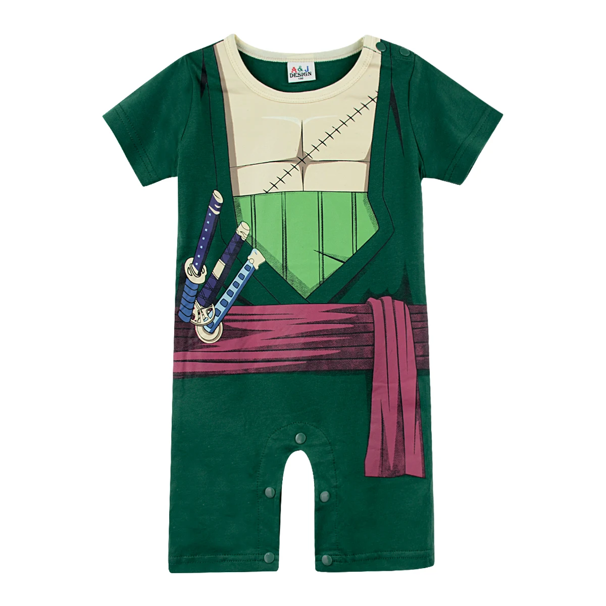 Baby Boys Romper Infant Jumpsuit Anime One Piece Roronoa Zoro Cosplay Costume Toddler Short sleeve Carnival Clothes Bebe Onesie
Baby Boys Romper Infant Jumpsuit Anime One Piece Roronoa Zoro Cosplay Costume Toddler Short sleeve Carnival Clothes Bebe Onesie