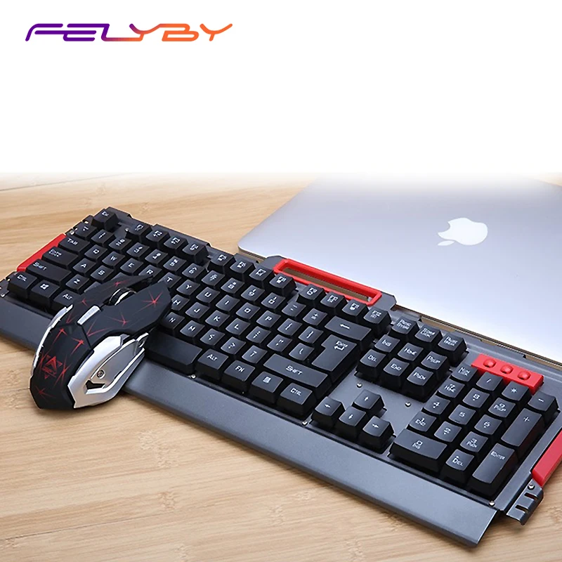 FELYBY Metal Waterproof Office Game Dual-use Wireless Mouse and Keyboard Set
FELYBY Metal Waterproof Office Game Dual-use Wireless Mouse and Keyboard Set