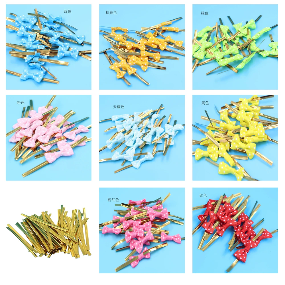 500pcs Cake tools Bow Knot Twist Ties Wire Metallic For Candy Cookie Lollipop Dessert Cake Bags Birthday Wedding Gift Package
500pcs Cake tools Bow Knot Twist Ties Wire Metallic For Candy Cookie Lollipop Dessert Cake Bags Birthday Wedding Gift Package
