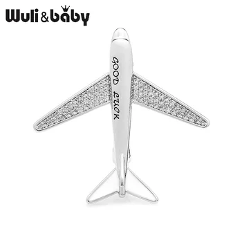 Wuli&baby Full Rhinestone Airplane Brooches Aircraft "Good Luck" Brooch Pins For Women And Men Christmas Gifts
Wuli&baby Full Rhinestone Airplane Brooches Aircraft "Good Luck" Brooch Pins For Women And Men Christmas Gifts