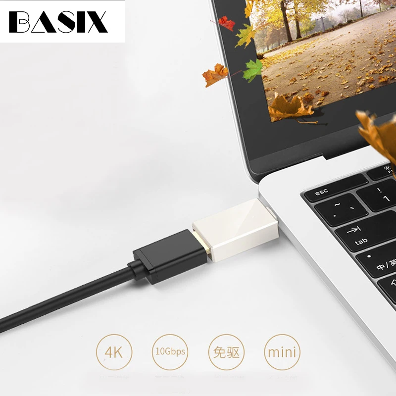 Basix USB C To HDMI 4K Adapter Type C To HDMI Cable Adapter for Huawei Mate 20 MacBook Pro 2018 Pro Galaxy S9 HDMI USB-C Hub
Basix USB C To HDMI 4K Adapter Type C To HDMI Cable Adapter for Huawei Mate 20 MacBook Pro 2018 Pro Galaxy S9 HDMI USB-C Hub