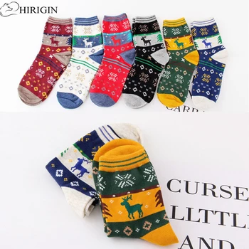 HIRIGIN 1Pair Warm Women Socks Women Winter Socks Christmas Cotton Sock Cute Snowflake Deer Comfortable Socks Calcetines Meias
HIRIGIN 1Pair Warm Women Socks Women Winter Socks Christmas Cotton Sock Cute Snowflake Deer Comfortable Socks Calcetines Meias