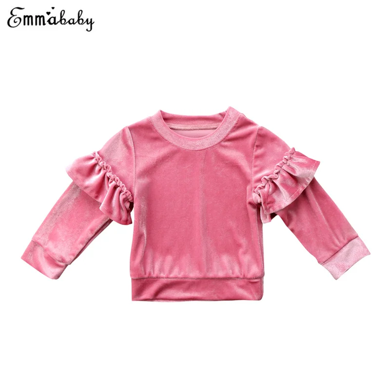 Kids Baby Girls Velvet Hoodie Tops shirt Ruffles Sweatshirt Jumper Pullover Top Long Sleeve Girl Autumn Clothes
Kids Baby Girls Velvet Hoodie Tops shirt Ruffles Sweatshirt Jumper Pullover Top Long Sleeve Girl Autumn Clothes