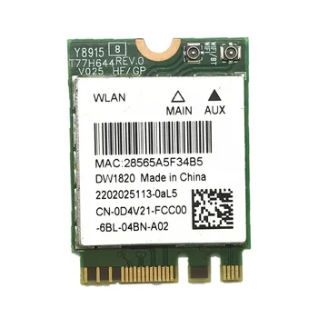 Wireless Adapter Card for Atheros QCNFA344A DW1820 802.11ac Bluetooth 4.1 867Mbps M2 NGFF WiFi Wireless Card
Wireless Adapter Card for Atheros QCNFA344A DW1820 802.11ac Bluetooth 4.1 867Mbps M2 NGFF WiFi Wireless Card