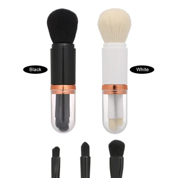 4 in 1 Portable Travel Makeup Brush Set Retractable Design Eye Shadow Brush Lip Brush Powder Brush With Nylon Wool Fibers
4 in 1 Portable Travel Makeup Brush Set Retractable Design Eye Shadow Brush Lip Brush Powder Brush With Nylon Wool Fibers