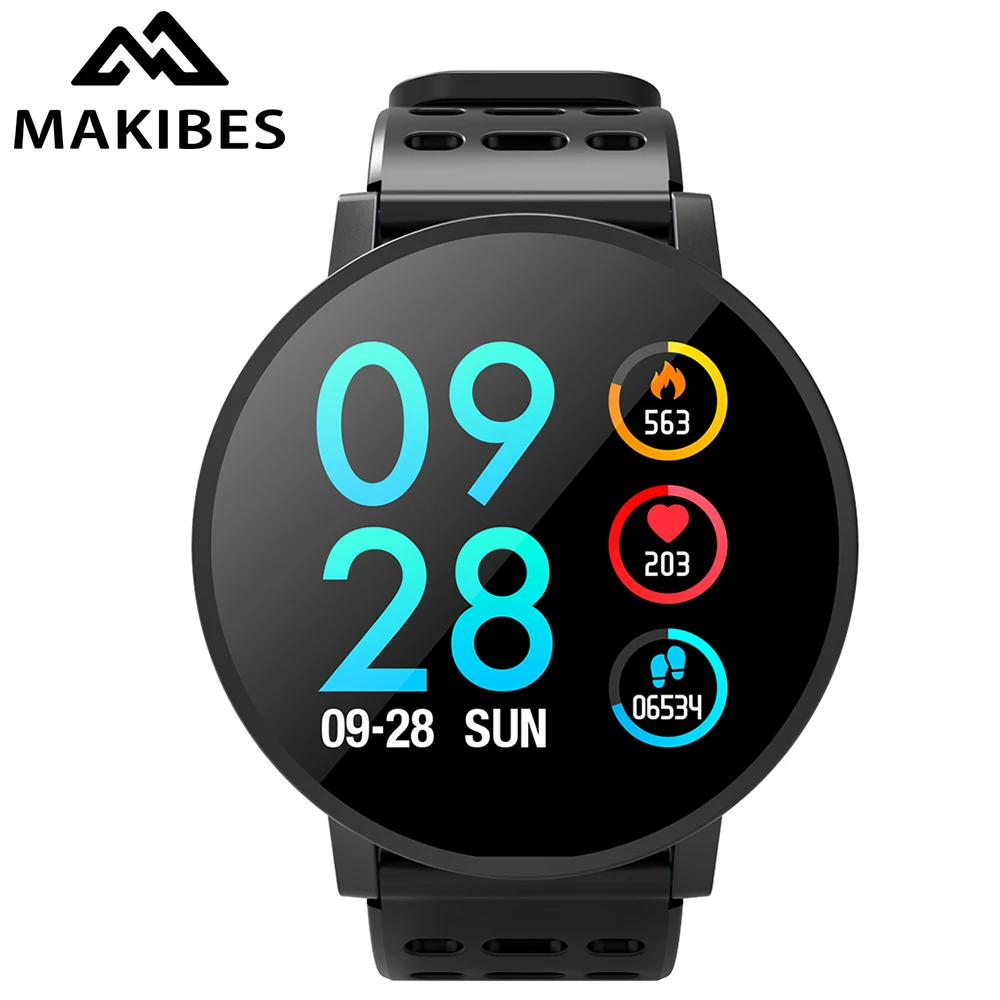 

Makibes T3 Smart Watch Life Waterproof Activity Fitness Tracker HR Blood Oxygen Blood Pressure Clock Unisex Smartwatch PK V11