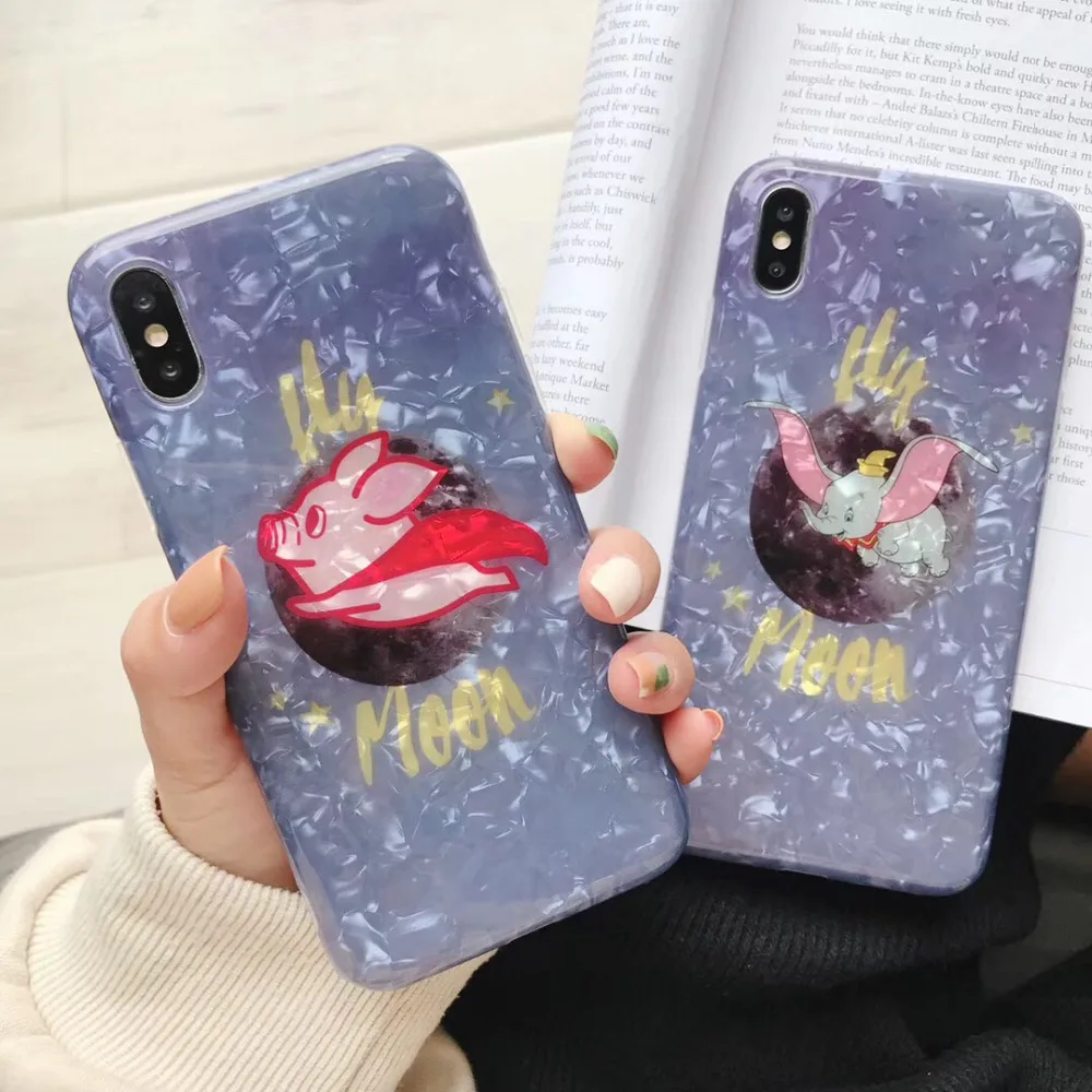 KAIEN Seashell cute cartoon fly moon Dumbo funny soft cover for Apple Mobile phone case for iPhone 6 6s 7 8 plus X 10 XR XS MAX
KAIEN Seashell cute cartoon fly moon Dumbo funny soft cover for Apple Mobile phone case for iPhone 6 6s 7 8 plus X 10 XR XS MAX