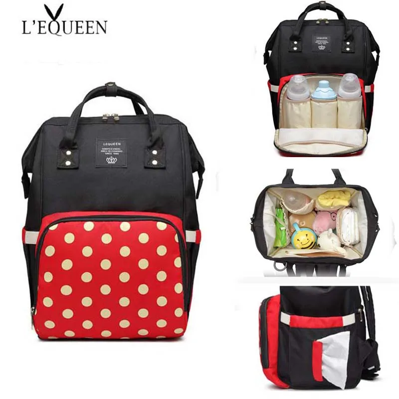 LEQUEEN Dot Point Portable Travel Storage Bag Baby Care Diaper Bag Large Capacity Fashion Outdoor Waterproof Waiting For Mummy
LEQUEEN Dot Point Portable Travel Storage Bag Baby Care Diaper Bag Large Capacity Fashion Outdoor Waterproof Waiting For Mummy