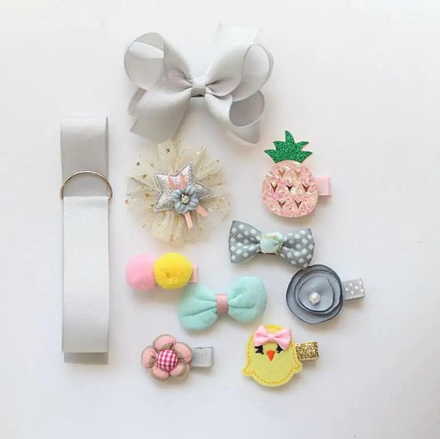 Kids Girls Grosgrain hair accessories Boutique Hair Bows princess animal Alligator Clips flower barrette Pack 9pcs+storage band
Kids Girls Grosgrain hair accessories Boutique Hair Bows princess animal Alligator Clips flower barrette Pack 9pcs+storage band