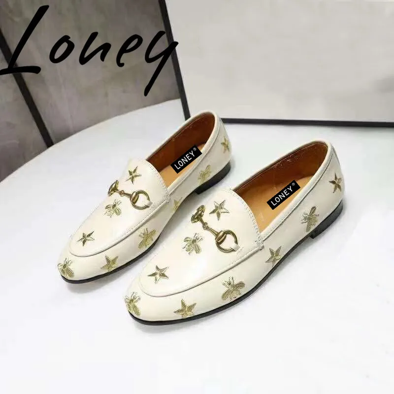 Loney New Brand Designer Genuine Leather Round Toe Comfortable Low Heel Bee Casual Shoes Ballet Shoes Women
Loney New Brand Designer Genuine Leather Round Toe Comfortable Low Heel Bee Casual Shoes Ballet Shoes Women