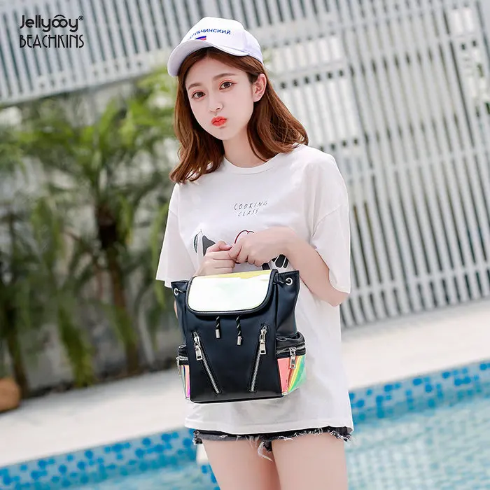 summer new fashion trend in female bag lady bucket package laser candy color multifunctional backpack 
summer new fashion trend in female bag lady bucket package laser candy color multifunctional backpack