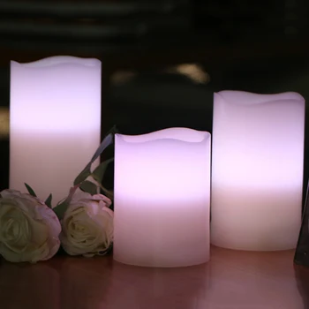 flameless LED electronic candle, made by real wax, wireless RGB remote control with timer,dimmer,on/off function,3pc 1 set
flameless LED electronic candle, made by real wax, wireless RGB remote control with timer,dimmer,on/off function,3pc 1 set