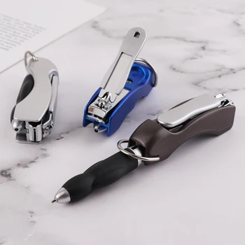 Creative Protable Key Chain Ballpoint Pen Multifunction Metal Nail Clippers Mini Office School Supplies Stationery
Creative Protable Key Chain Ballpoint Pen Multifunction Metal Nail Clippers Mini Office School Supplies Stationery