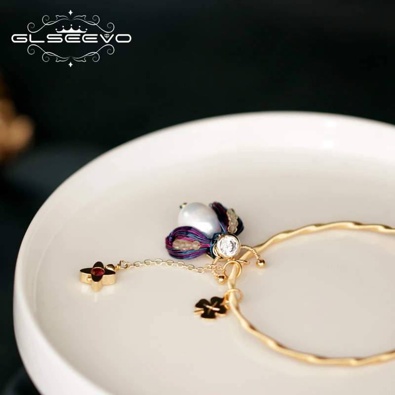 GLSEEVO Original Design Natural Fresh Water Pearl Bracelet Bee Bangle For Women Birthday Gift Party Fine Jewelry GB0148
GLSEEVO Original Design Natural Fresh Water Pearl Bracelet Bee Bangle For Women Birthday Gift Party Fine Jewelry GB0148