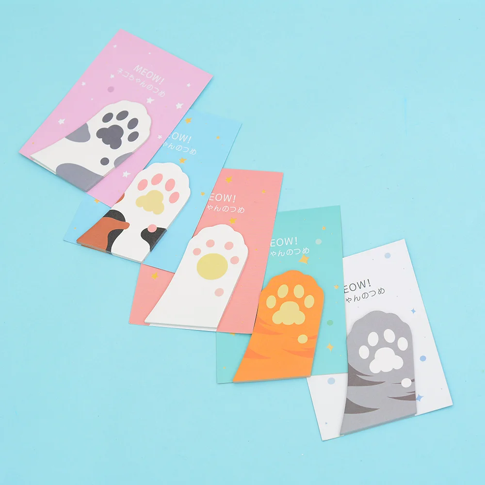Cute Meow Cat Paw Memo Notepad Notebook Memo Pad Self-Adhesive Sticky Notes Bookmark Promotional Gift Stationery
Cute Meow Cat Paw Memo Notepad Notebook Memo Pad Self-Adhesive Sticky Notes Bookmark Promotional Gift Stationery