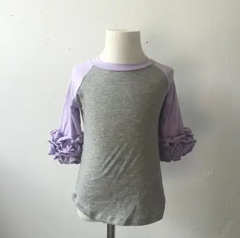 Cheap Wholesale latest new model shirts children clothes girls Icing Ruffle Cotton Top Toddler Youth Girl's Raglan Ruffle Shirt
Cheap Wholesale latest new model shirts children clothes girls Icing Ruffle Cotton Top Toddler Youth Girl's Raglan Ruffle Shirt