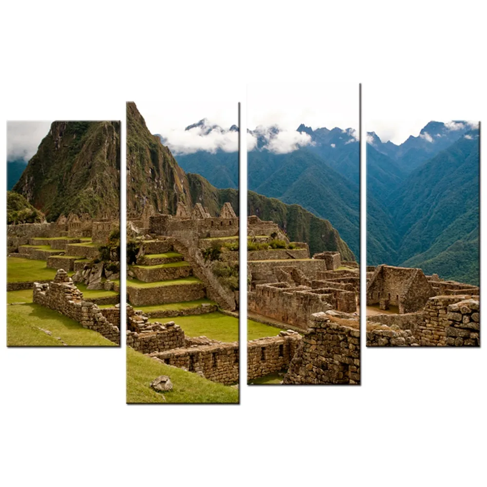 4 Pcs/Set HD Panels Canvas Print Landscape Machu Picchu Surrounded By Hills Pictures Oil For Home Modern Decoration
4 Pcs/Set HD Panels Canvas Print Landscape Machu Picchu Surrounded By Hills Pictures Oil For Home Modern Decoration