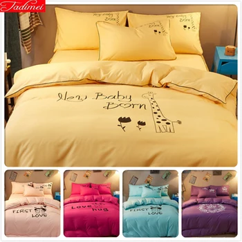Solid Pure Color Yellow Red Blue Kids 3/4 Bedding Set 1.5m 1.8m 2.0m Bedsheet King Queen Twin Double Size Duvet Cover Bedclothes
Solid Pure Color Yellow Red Blue Kids 3/4 Bedding Set 1.5m 1.8m 2.0m Bedsheet King Queen Twin Double Size Duvet Cover Bedclothes