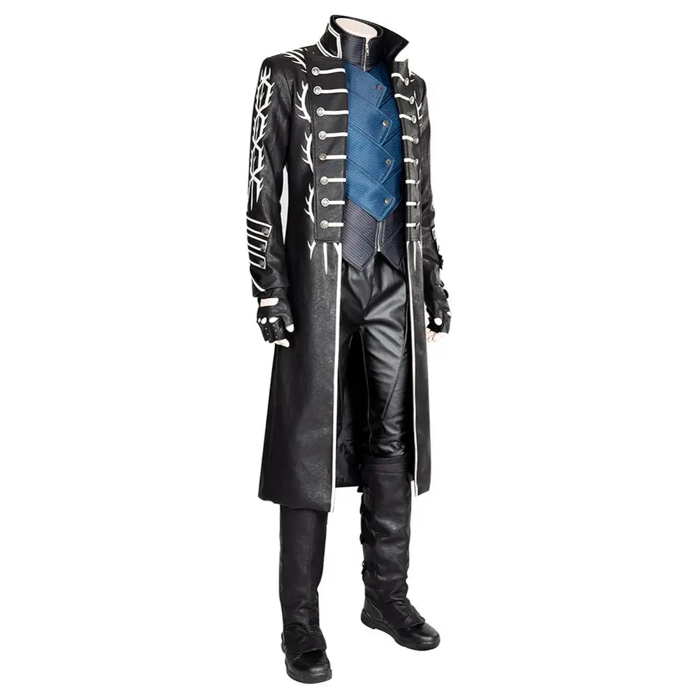 Игра DMC May Cry 5 Vergil Косплей Костюм для взрослых полный костюм Хэллоуин карнавальные
