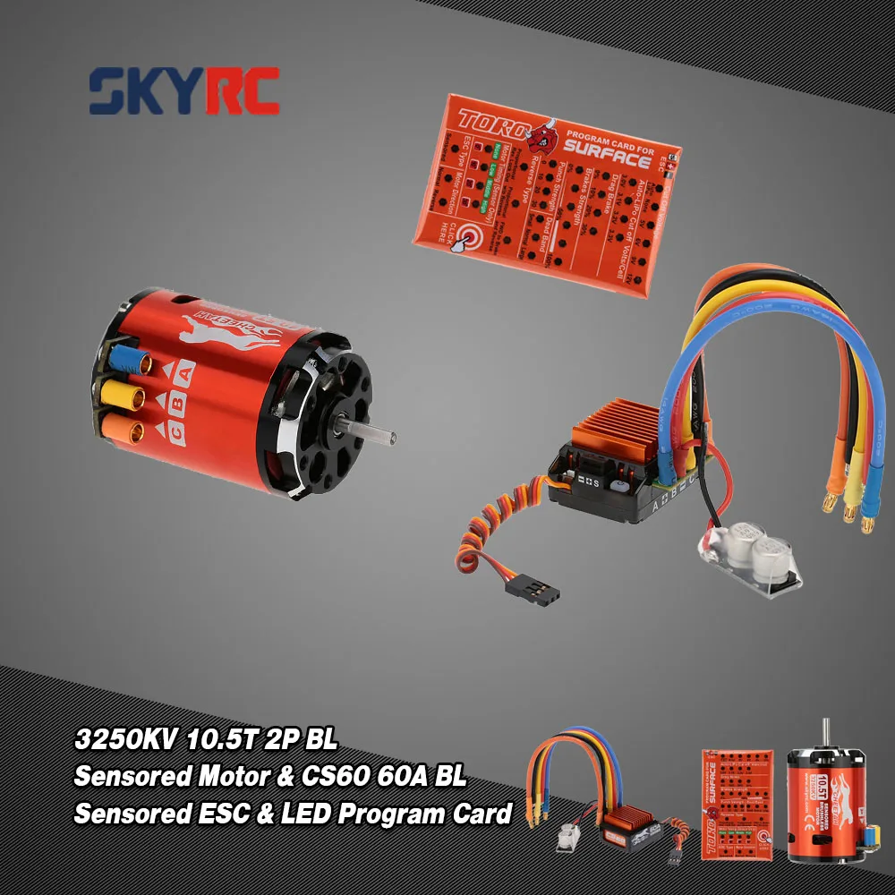 SkyRC 3250KV 10.5T 2P/CS60 60A Brushless Sensored/Sensorless Moto/ESC & LED Program Card Combo Set for1/10 1/12 for rc car
SkyRC 3250KV 10.5T 2P/CS60 60A Brushless Sensored/Sensorless Moto/ESC & LED Program Card Combo Set for1/10 1/12 for rc car