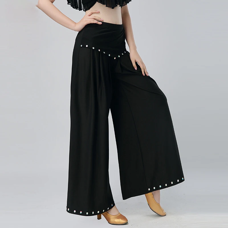women ballroom wide-legged pants classical Modern Loose Dancing trousers black Swing Dance Pants
women ballroom wide-legged pants classical Modern Loose Dancing trousers black Swing Dance Pants